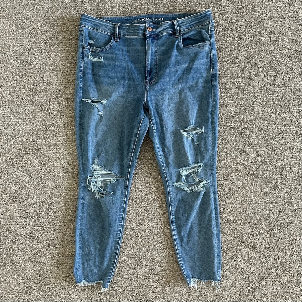 American Eagle High Rise Jegging Jeans Size 18 Short